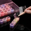 image:imageMr Pen Bead Storage Containers 28 Grids 2 Pack Clear White  160pcs Label Stickers Transparent Small Bead Organizer Box Diamond Art Diamond Painting OrganizerTransparent Pink