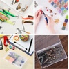 image:imageMr Pen Bead Storage Containers 28 Grids 2 Pack Clear White  160pcs Label Stickers Transparent Small Bead Organizer Box Diamond Art Diamond Painting OrganizerClear White