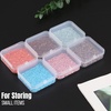 image:imageMr Pen Bead Storage Containers 28 Grids 2 Pack Clear White  160pcs Label Stickers Transparent Small Bead Organizer Box Diamond Art Diamond Painting OrganizerClear White
