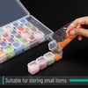 image:imageMr Pen Bead Storage Containers 28 Grids 2 Pack Clear White  160pcs Label Stickers Transparent Small Bead Organizer Box Diamond Art Diamond Painting OrganizerClear White