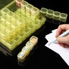 image:imageMr Pen Bead Storage Containers 28 Grids 2 Pack Clear White  160pcs Label Stickers Transparent Small Bead Organizer Box Diamond Art Diamond Painting OrganizerTransparent Yellow