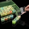 image:imageMr Pen Bead Storage Containers 28 Grids 2 Pack Clear White  160pcs Label Stickers Transparent Small Bead Organizer Box Diamond Art Diamond Painting OrganizerTransparent Green