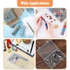 image:imageMr Pen Bead Storage Containers 28 Grids 2 Pack Clear White  160pcs Label Stickers Transparent Small Bead Organizer Box Diamond Art Diamond Painting OrganizerClear Grey