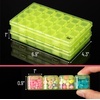 image:imageMr Pen Bead Storage Containers 28 Grids 2 Pack Clear White  160pcs Label Stickers Transparent Small Bead Organizer Box Diamond Art Diamond Painting OrganizerTransparent Green