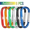 image:imageMr Pen Carabiner 6 pcs 3 inch Aluminum D Ring Carabiner Clip  Key Chain Clip Backpack Clips Carabiner Clip Key Hook for Pants Hook Clips Clip on Keychain Hooks for Keys Carabiners