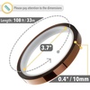 image:imageMr Pen Heat Tape  10mm x 33m 108ft 2 Rolls  High Temperature Tape for Sublimation and Heat PressBrown