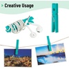 image:imageMr Pen Large Wooden Clothes Pins 29 Inch 50 Pack  Natural Wood Clips for Crafts Classroom Projects Hanging Photos Chip Bags Decoration Rust Resistant SpringMarine Aquablue