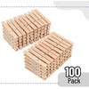 image:imageMr Pen Large Wooden Clothes Pins 29 Inch 50 Pack  Natural Wood Clips for Crafts Classroom Projects Hanging Photos Chip Bags Decoration Rust Resistant SpringWood