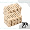 image:imageMr Pen Large Wooden Clothes Pins 29 Inch 50 Pack  Natural Wood Clips for Crafts Classroom Projects Hanging Photos Chip Bags Decoration Rust Resistant SpringWood