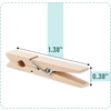 image:imageMr Pen Large Wooden Clothes Pins 29 Inch 50 Pack  Natural Wood Clips for Crafts Classroom Projects Hanging Photos Chip Bags Decoration Rust Resistant SpringWood