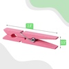 image:imageMr Pen Large Wooden Clothes Pins 29 Inch 50 Pack  Natural Wood Clips for Crafts Classroom Projects Hanging Photos Chip Bags Decoration Rust Resistant SpringPink