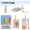 image:imageMr Pen Large Wooden Clothes Pins 29 Inch 50 Pack  Natural Wood Clips for Crafts Classroom Projects Hanging Photos Chip Bags Decoration Rust Resistant SpringWood
