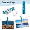 image:imageMr Pen Large Wooden Clothes Pins 29 Inch 50 Pack  Natural Wood Clips for Crafts Classroom Projects Hanging Photos Chip Bags Decoration Rust Resistant SpringBlue