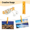 image:imageMr Pen Large Wooden Clothes Pins 29 Inch 50 Pack  Natural Wood Clips for Crafts Classroom Projects Hanging Photos Chip Bags Decoration Rust Resistant SpringYellow