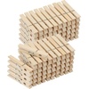 image:imageMr Pen Large Wooden Clothes Pins 29 Inch 50 Pack  Natural Wood Clips for Crafts Classroom Projects Hanging Photos Chip Bags Decoration Rust Resistant SpringWood