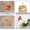 image:imageMr Pen Large Wooden Clothes Pins 29 Inch 50 Pack  Natural Wood Clips for Crafts Classroom Projects Hanging Photos Chip Bags Decoration Rust Resistant SpringWood