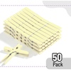 image:imageMr Pen Large Wooden Clothes Pins 29 Inch 50 Pack  Natural Wood Clips for Crafts Classroom Projects Hanging Photos Chip Bags Decoration Rust Resistant SpringBeige
