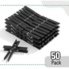 image:imageMr Pen Large Wooden Clothes Pins 29 Inch 50 Pack  Natural Wood Clips for Crafts Classroom Projects Hanging Photos Chip Bags Decoration Rust Resistant SpringBlack
