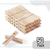 image:imageMr Pen Large Wooden Clothes Pins 29 Inch 50 Pack  Natural Wood Clips for Crafts Classroom Projects Hanging Photos Chip Bags Decoration Rust Resistant SpringWood