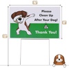 image:imageMr Pen No Pooping Dog Signs for Yard  Clean Up After Your Dog Signs with HStake Stand WaterproofGreen 1