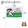 image:imageMr Pen No Pooping Dog Signs for Yard  Clean Up After Your Dog Signs with HStake Stand WaterproofGreen 1