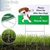 image:imageMr Pen No Pooping Dog Signs for Yard  Clean Up After Your Dog Signs with HStake Stand WaterproofGreen 1