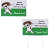 image:imageMr Pen No Pooping Dog Signs for Yard  Clean Up After Your Dog Signs with HStake Stand WaterproofGreen 1