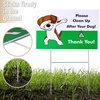 image:imageMr Pen No Pooping Dog Signs for Yard  Clean Up After Your Dog Signs with HStake Stand WaterproofGreen 1