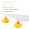 image:imageMr Pen Painters Pyramid Stands 20 Pack Canvas Holder Stand  Painting Stand Paint Stand for Canvas Door Stands for Painting Door Painting Stand Paint PyramidsYellow