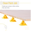 image:imageMr Pen Painters Pyramid Stands 20 Pack Canvas Holder Stand  Painting Stand Paint Stand for Canvas Door Stands for Painting Door Painting Stand Paint PyramidsYellow