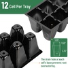 image:imageMr Pen Seed Starter Tray Kit 5 Pack Total 350 Cells  Durable Plant Germination Trays with Humidity Vented Domes and Bases Ideal for Seed Starting12Cells 10Pack