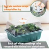 image:imageMr Pen Seed Starter Tray Kit 5 Pack Total 350 Cells  Durable Plant Germination Trays with Humidity Vented Domes and Bases Ideal for Seed Starting12Cells 10Pack