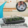 image:imageMr Pen Seed Starter Tray Kit 5 Pack Total 350 Cells  Durable Plant Germination Trays with Humidity Vented Domes and Bases Ideal for Seed Starting15Cells 10Pack