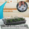 image:imageMr Pen Seed Starter Tray Kit 5 Pack Total 350 Cells  Durable Plant Germination Trays with Humidity Vented Domes and Bases Ideal for Seed Starting15Cells 5Pack