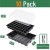 image:imageMr Pen Seed Starter Tray Kit 5 Pack Total 350 Cells  Durable Plant Germination Trays with Humidity Vented Domes and Bases Ideal for Seed Starting40Cells 10Pack