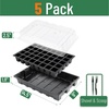 image:imageMr Pen Seed Starter Tray Kit 5 Pack Total 350 Cells  Durable Plant Germination Trays with Humidity Vented Domes and Bases Ideal for Seed Starting40Cells 5Pack