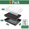 image:imageMr Pen Seed Starter Tray Kit 5 Pack Total 350 Cells  Durable Plant Germination Trays with Humidity Vented Domes and Bases Ideal for Seed Starting70Cells 5Pack