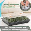 image:imageMr Pen Seed Starter Tray Kit 5 Pack Total 350 Cells  Durable Plant Germination Trays with Humidity Vented Domes and Bases Ideal for Seed Starting70Cells 5Pack