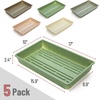 image:imageMr Pen Seed Starter Trays 5 Pack 17x10x24  Durable Plastic Growing Trays Stackable and Reusable Seedling Starter Kits for Indoor Outdoor Greenhouse GardeningMulticolor