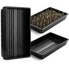 image:imageMr Pen Seed Starter Trays 5 Pack 17x10x24  Durable Plastic Growing Trays Stackable and Reusable Seedling Starter Kits for Indoor Outdoor Greenhouse GardeningBlack