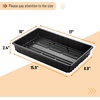 image:imageMr Pen Seed Starter Trays 5 Pack 17x10x24  Durable Plastic Growing Trays Stackable and Reusable Seedling Starter Kits for Indoor Outdoor Greenhouse GardeningBlack