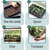 image:imageMr Pen Seed Starter Trays 5 Pack 17x10x24  Durable Plastic Growing Trays Stackable and Reusable Seedling Starter Kits for Indoor Outdoor Greenhouse GardeningBlack
