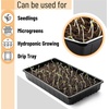 image:imageMr Pen Seed Starter Trays 5 Pack 17x10x24  Durable Plastic Growing Trays Stackable and Reusable Seedling Starter Kits for Indoor Outdoor Greenhouse GardeningBlack