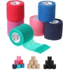 image:imageMr Pen Self Adhesive Bandage Wrap 2 x 5 Yards 12 Pack  Camo Style Elastic Cohesive Bandage Wrap for Sports Wrist Ankle and Vet Grip Tape Self StickingAssorted Colors