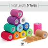 image:imageMr Pen Self Adhesive Bandage Wrap 2 x 5 Yards 12 Pack  Camo Style Elastic Cohesive Bandage Wrap for Sports Wrist Ankle and Vet Grip Tape Self StickingAssorted Colors