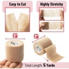 image:imageMr Pen Self Adhesive Bandage Wrap 2 x 5 Yards 12 Pack  Camo Style Elastic Cohesive Bandage Wrap for Sports Wrist Ankle and Vet Grip Tape Self StickingSkin Color