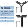 image:imageMr Pen Skate Tool Pack of 2 Skateboard Tool Roller Skate Tool  Skate Tool All in One Skateboard Tool Kit Y and T Tool for Skateboard Longboard Tool Skateboard Tool All in One