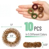 image:imageMr Pen Spiky Sensory Rings 10 Pack Jewel Tones  Stress Relief Fidget Sensory Toys Fidget Ring for Anxiety Massager Individuals with BFRB ADHD and Attention DisorderEarthy