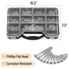 image:imageMr Pen Wood Screws Assortment Kit 152 pcs Silver Phillips Flat Head  6 Sizes 2 112 114 1 34 12 Durable Assorted Wood Screws for Woodworking amp Household Storage Box IncludedSilver