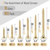 image:imageMr Pen Wood Screws Assortment Kit 152 pcs Silver Phillips Flat Head  6 Sizes 2 112 114 1 34 12 Durable Assorted Wood Screws for Woodworking amp Household Storage Box IncludedGold